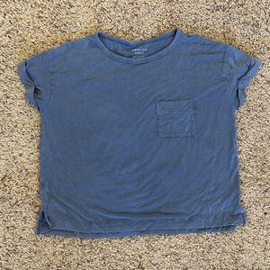 American Eagle Outfitters Kids Classic Blue Tee